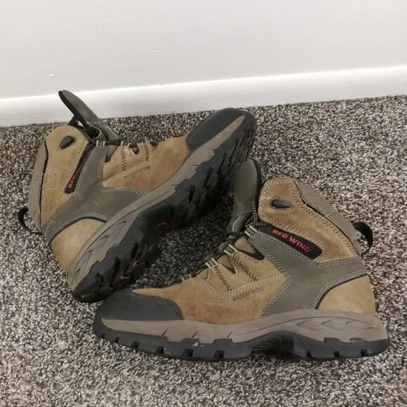 Red Wing 8670 Waterproof Hiking Boots Mens 10.5 EE TruHiker Leather Trail Brown